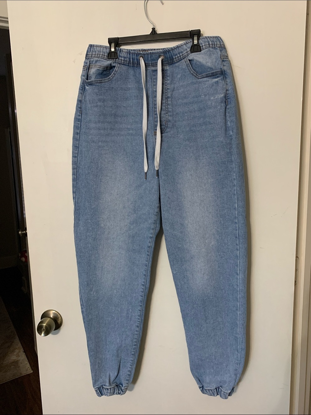 Ardene Light Blue Denim Jogger Jeans - Women